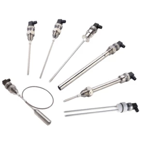 CLM-36 Capacitance Level Transmitter, various models. Stainless steel industrial sensors for liquid level measurement and process automation.