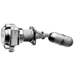Hazardous area level switch. Stainless steel float level switch for liquid level detection in hazardous environments, side mounted.
