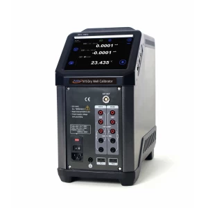 Additel ADT875-155 Dry Well Calibrator: precision temperature calibration instrument with digital display, ports, and safety certifications.