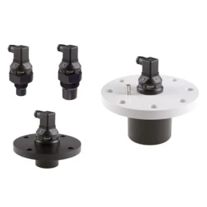 ULM-53 Ultrasonic Level Transmitter models. Different mounting options for the ultrasonic level transmitter, including threaded and flanged versions.