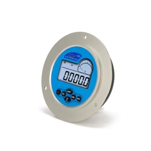 Additel 681 digital pressure gauge. It features a clear digital display, a circular design, and multiple function buttons for precise pressure measurement.